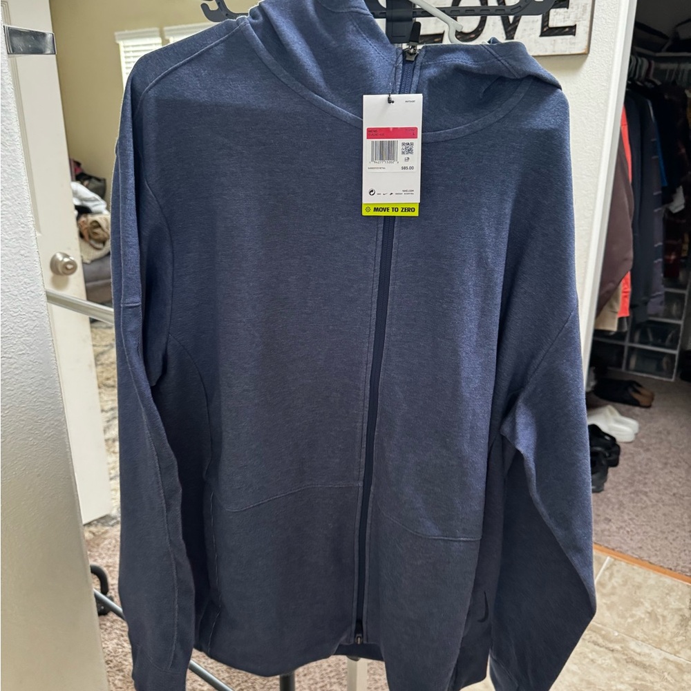 Nike Yoga Blue Zip-Up Hoodie